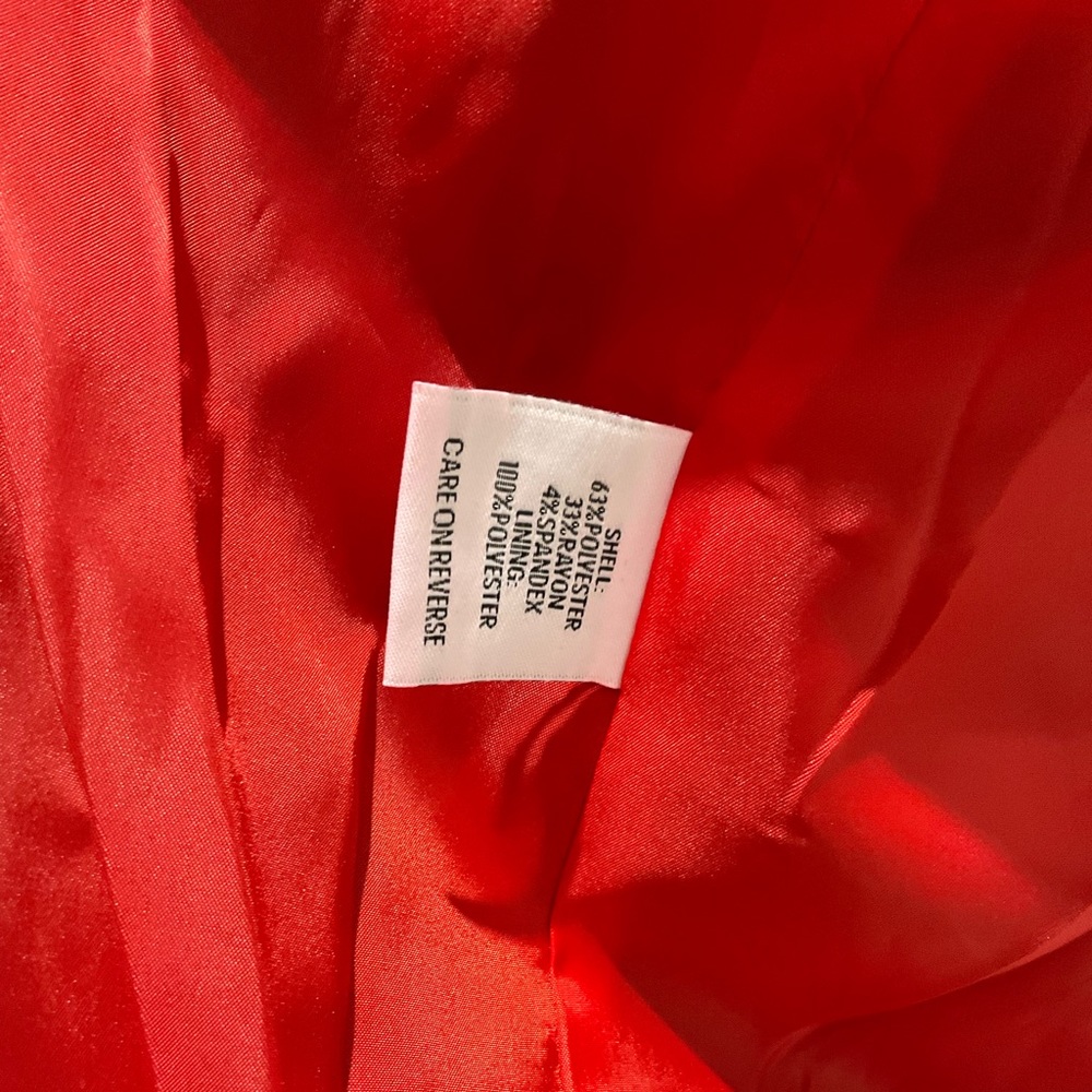 New Red Calvin Klein Suit Jacket - Picture 2 of 6